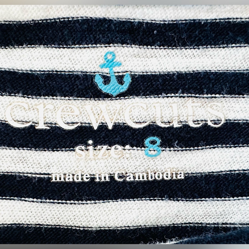 J Crew Crewcuts & Hanna Andersson Striped Long Sleeved T-Shirts Red Black White - Picture 4 of 11